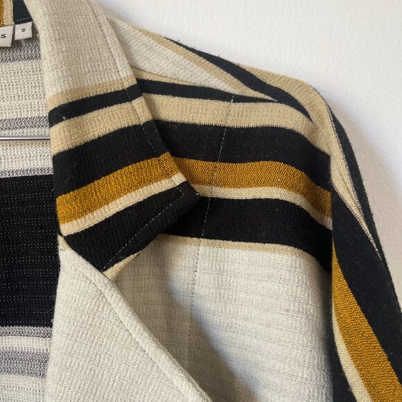 The Odells Knit Long Striped Duster Open Coat - Picture 3 of 7